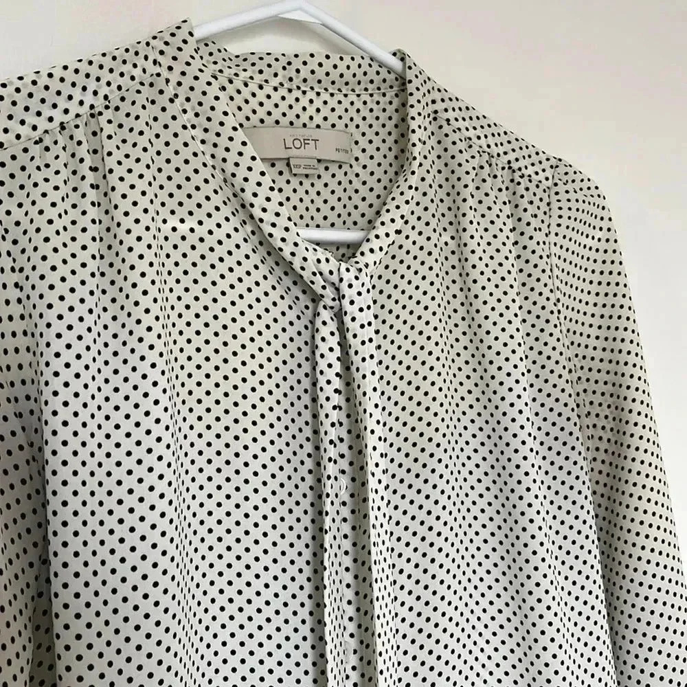 Loft  polka-dot blouse